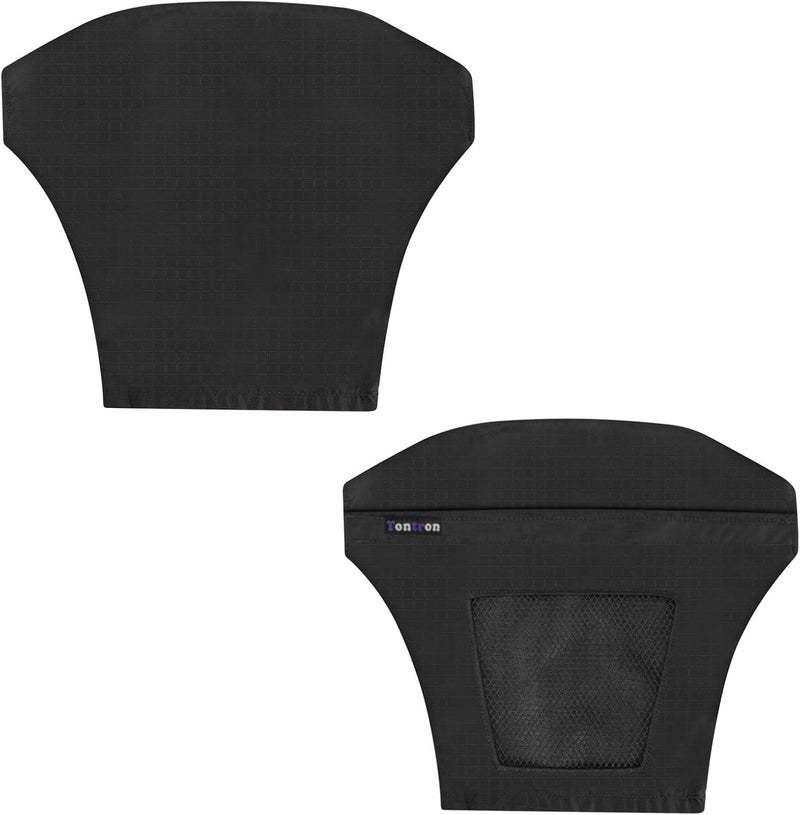 Tontron Sunscreen UV Protection Kayaking Pogies for Kayaking,Sea Kayak Canoe Touring Paddle,Paddling (Black with Air Vent) - Image 1